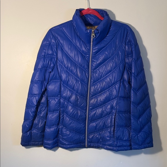 Calvin Klein Royal Blue Puffer Jacket - Picture 2 of 4